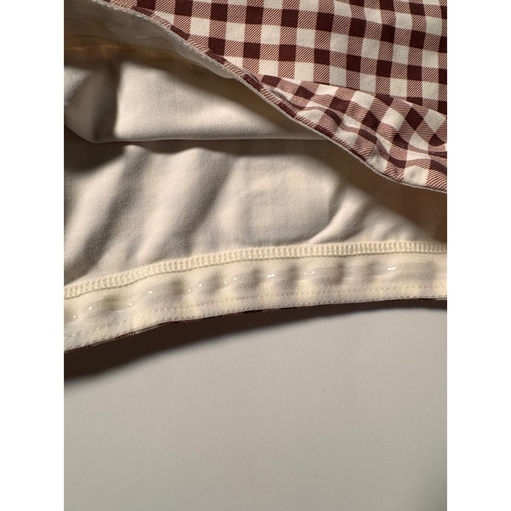 JoyLab Brown Gingham Low-Rise 3" Inseam Moisture Wicking Athletic Shorts Large - Picture 2 of 12